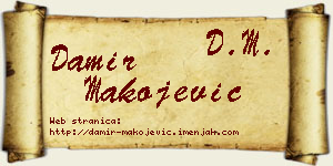 Damir Makojević vizit kartica